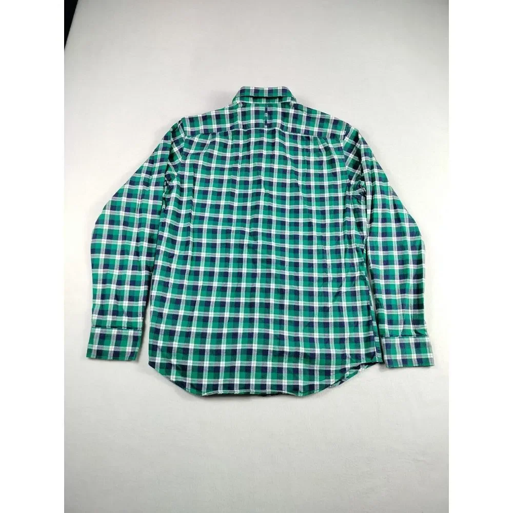 Banana Republic Flannel Shirt Men's Medium Green‎ Cabincore Gorpcore Cozycore
